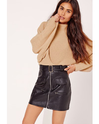 Missguided Nude Batwing Cropped Sweater