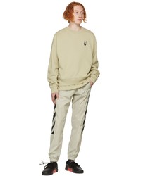 Off-White Beige Diag Lounge Pants