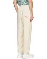 Wooyoungmi Beige Polyester Lounge Pants