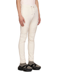 Balmain Beige Relaxed Fit Lounge Pants