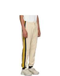 Gucci Beige Striped Lounge Pants