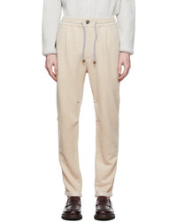 Brunello Cucinelli Brown Cashmere Trouser Lounge Pants