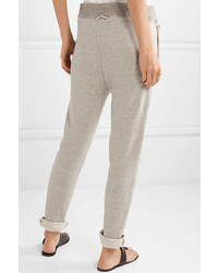 James Perse Cotton Blend Terry Track Pants