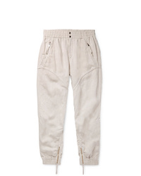 Isabel Marant Oarris Tapered Tencel And Linen Blend Trousers