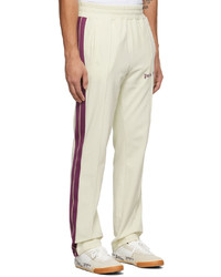 Palm Angels Off White Corduroy Track Pants