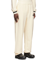 Xander Zhou Off White Cotton Lounge Pants