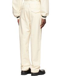 Xander Zhou Off White Cotton Lounge Pants