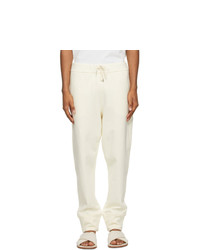 Jil Sander Off White French Terry Lounge Pants