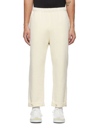 Les Tien Off White Snap Front Lounge Pants