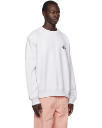 Stussy Gray Basic Sweatshirt