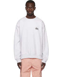 Stussy Gray Basic Sweatshirt