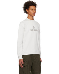 Moncler Off White Crewneck Sweatshirt