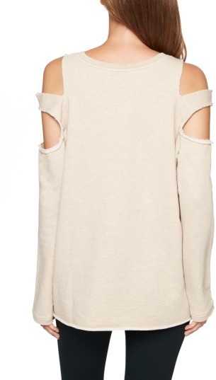 Sanctuary Park Slope Cold Shoulder Sweatshirt, $49 | Nordstrom