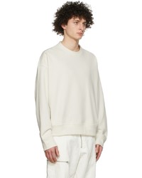 Jil Sander White Cotton Sweatshirt