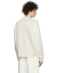 Jil Sander White Cotton Sweatshirt