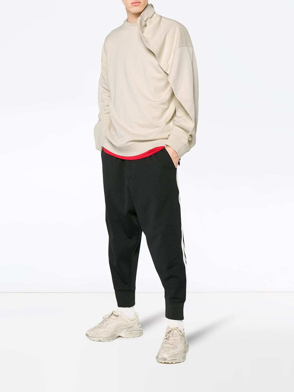 Y/Project Y Project Double Shoulder Sweatshirt, $266 | farfetch