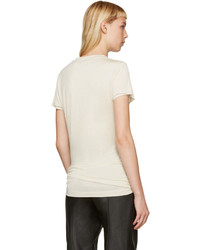 MARQUES ALMEIDA Beige Slashed And Knotted T Shirt
