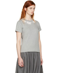 Comme des Garcons Comme Des Garons Comme Des Garons Grey Pearl Necklace T Shirt