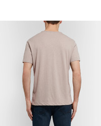 Theory Gaskell Slub Linen And Cotton Blend Jersey T Shirt