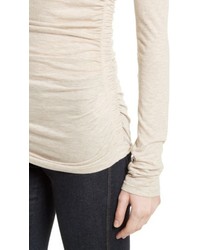 Theory Plume Ruched Jersey Tee