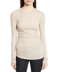 Theory Plume Ruched Jersey Tee