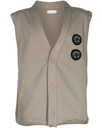 Off Duty Fine Knit Button Up Vest