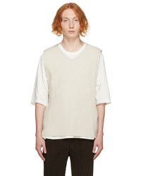 Homme Plissé Issey Miyake Off White Monthly Color August Tank Top