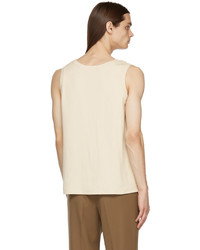 Second/Layer Off White Ribbed Tank Top