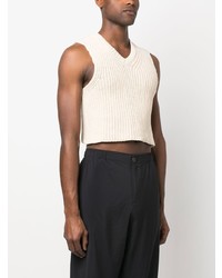 Our Legacy Ribbed Knit Cropped Vest