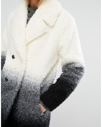 NATIVE YOUTH Boucle Textured Gradient Overcoat