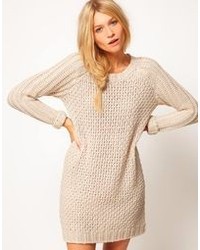Asos Textured Stitch Sweater Dress