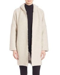 ATM Anthony Thomas Melillo Solid Textured Hooded Jacket