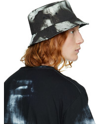 Balmain Black Printed Bucket Hat
