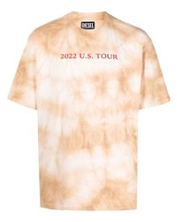Diesel Tour Print Tie Dye T Shirt