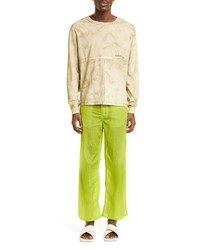 Eckhaus Latta Lapped Cotton Logo Tee In Deep Earth At Nordstrom