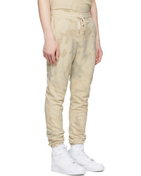 John Elliott Beige Tie Dye Lounge Pants