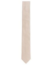 Hugo Boss Tie 6 Cm Slim Silk Patterned Tie One Size Open Beige