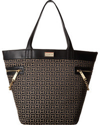 Tommy Hilfiger Carrie Monogram Jacquard Tote