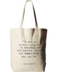 Dogeared Maya Angelou If You Are Always Trying Big Tote Handbags