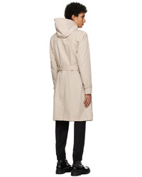 Hugo Beige Double Breasted Trench Coat