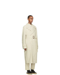 Lemaire Beige Gart Dyed Trench Coat