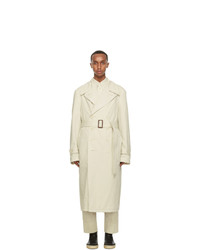 Lemaire Beige Gart Dyed Trench Coat