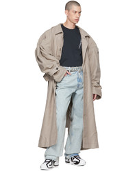 Y/Project Beige Wire Trench Coat