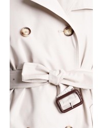 Burberry Brit Marystow Double Breasted Poplin Short Trench Coat