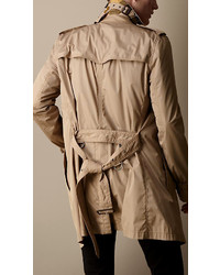 Burberry Brit Mid Length Lightweight Trench Coat