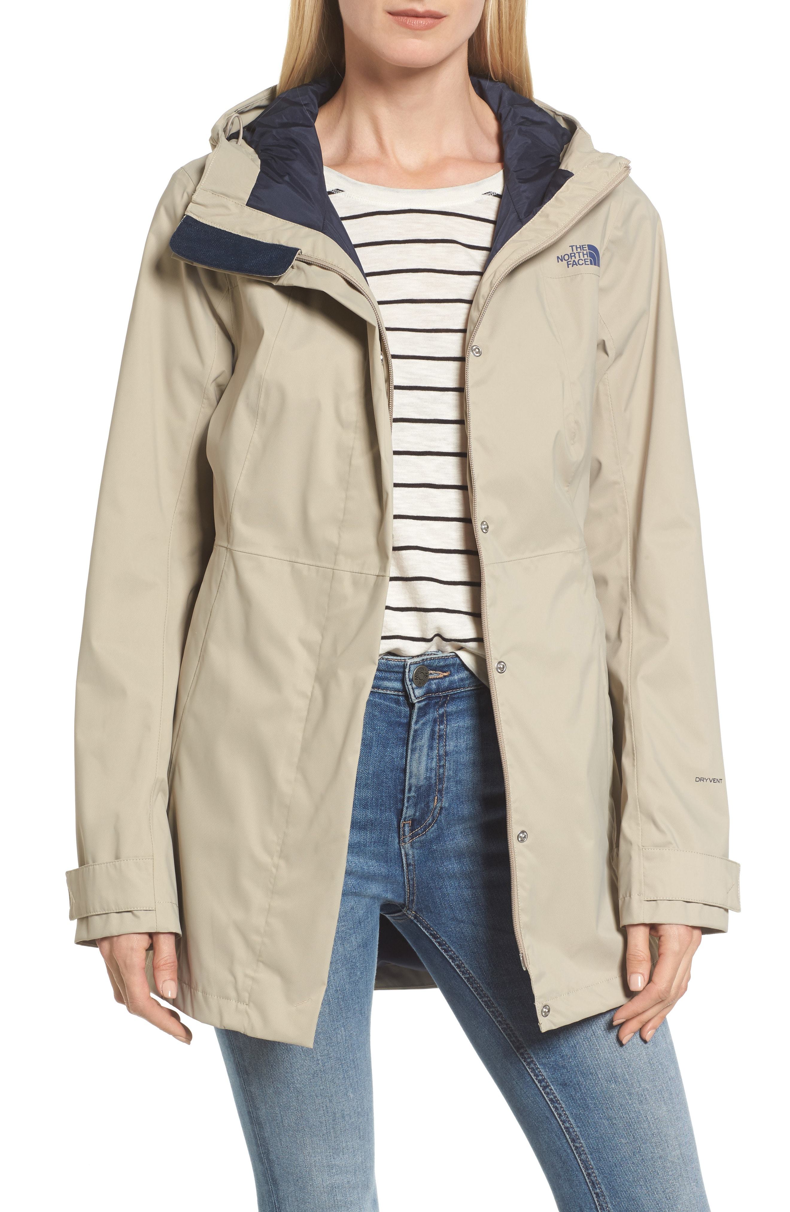 north face trench coat
