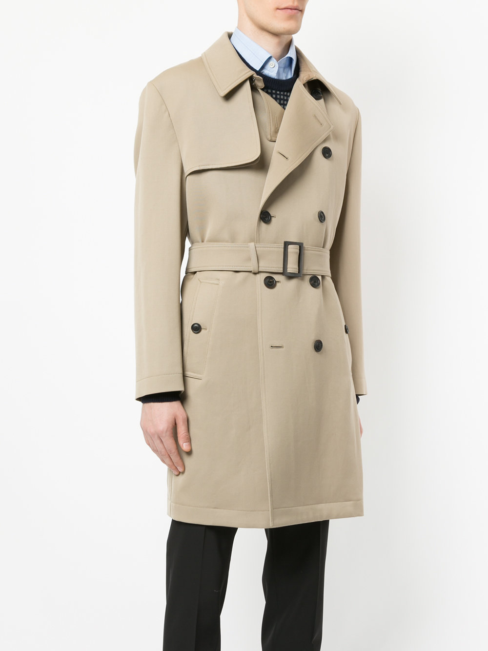 Gieves & Hawkes Classic Trench Coat, $486 | farfetch.com | Lookastic.com