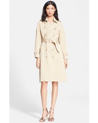 A.P.C. Double Breasted Gabardine Trench Coat
