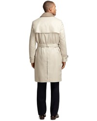 Brooks Brothers Double Breasted Khaki Trench