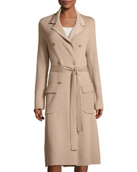 Maiyet Double Breasted Long Trench Coat Sand